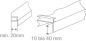 Blumenkastenhalterung Aluminiumfensterbank Doppelstange für 50 cm Blumenkasten