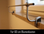 Blumenkastenhalterung Steinfensterbank Einfachstange für 60 cm Blumenkasten